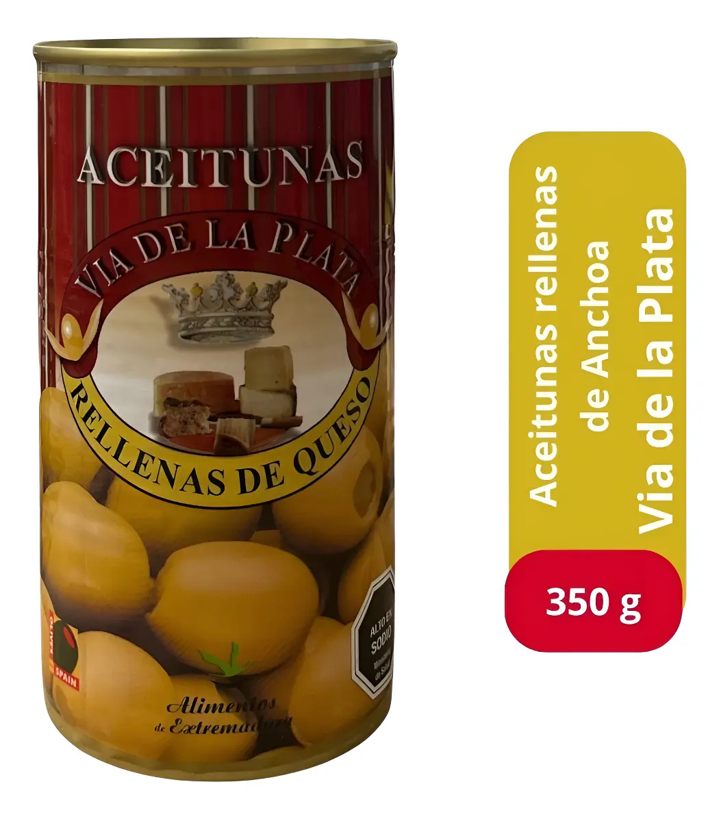 ACEITUNA RELLENA-QUESO 350GR - ENLATADOS