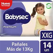 PAÑAL BABYSEC XXG 14U - ASEO PERSONAL